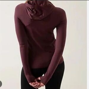 Athleta Momentum Seamless Hoodie - Cabernet